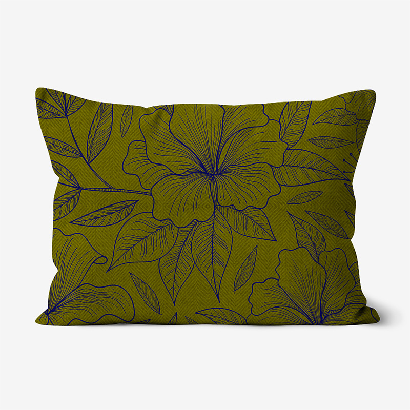 Doroteo Design Hand Drawn Floral Pattern Collection Home Decor Luxury Cushion Pillow